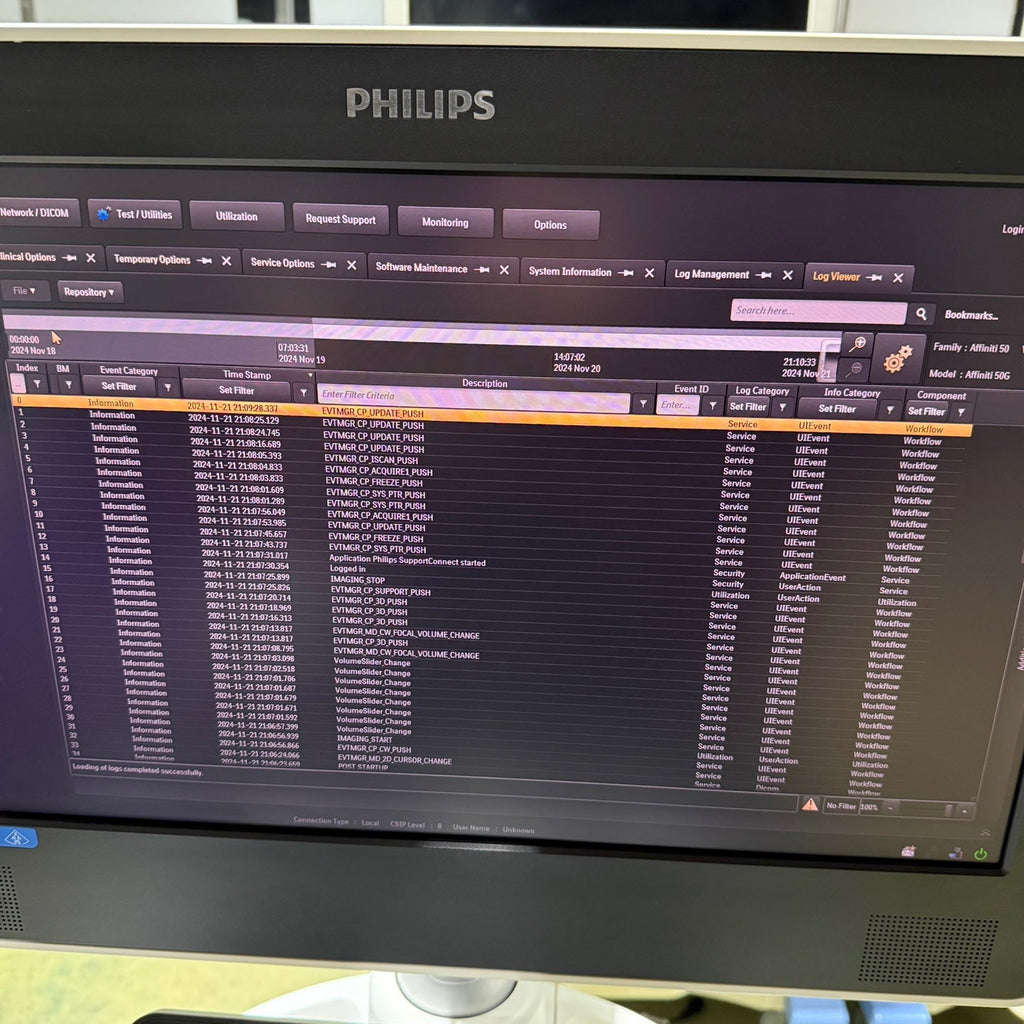Philips Affiniti 50G with Cardiac, Convex & Linear 3 Probes