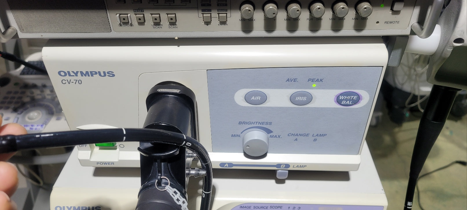 Used Olympus CV70 with GIF V70 Gastroscope 9mm Endoscope