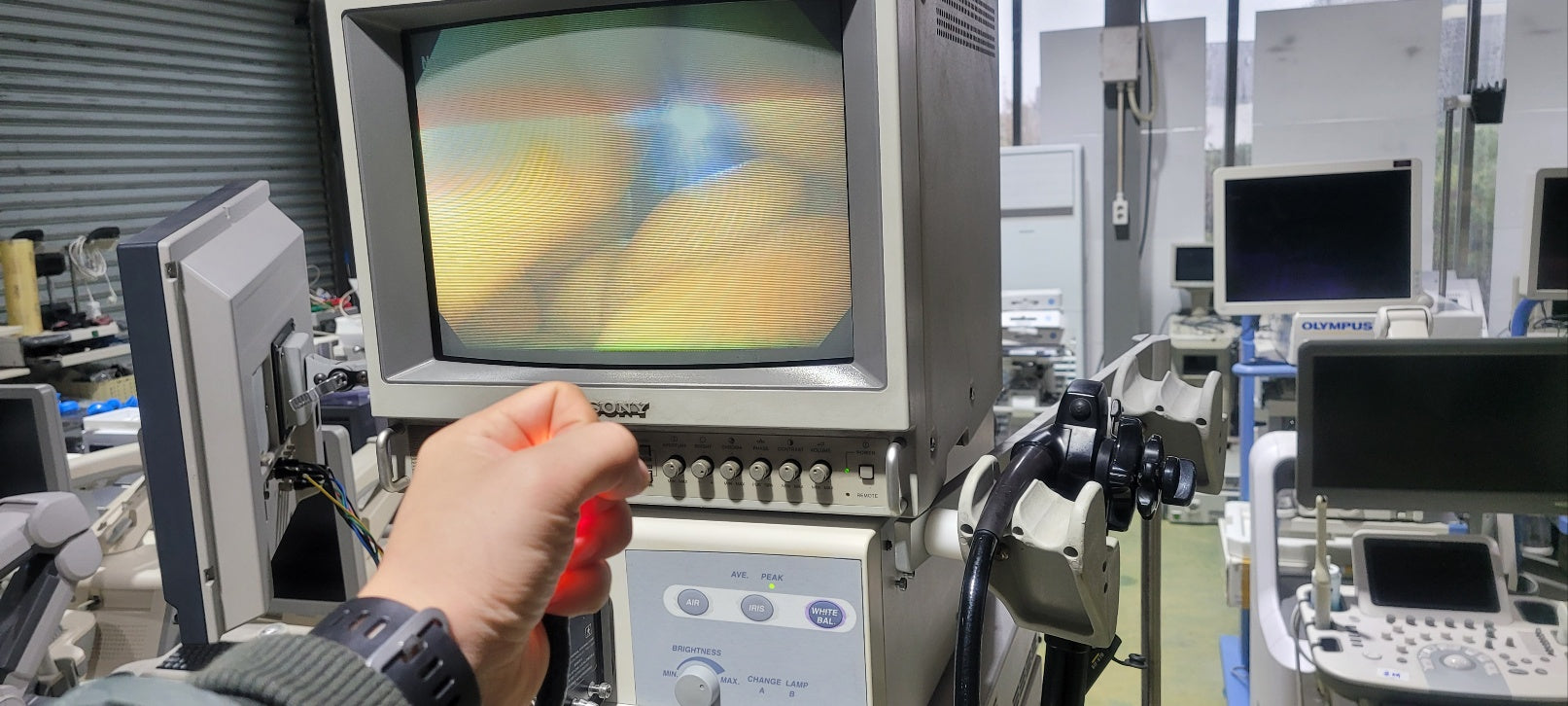 Used Olympus CV70 with GIF V70 Gastroscope 9mm Endoscope