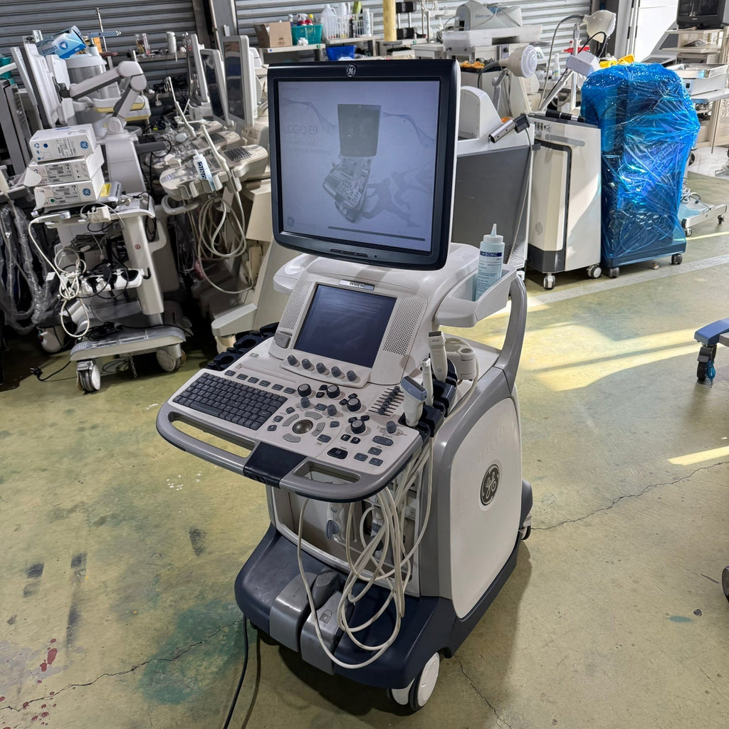 GE Logiq E9 with 3 Probes L8-18i & 9L & M4S