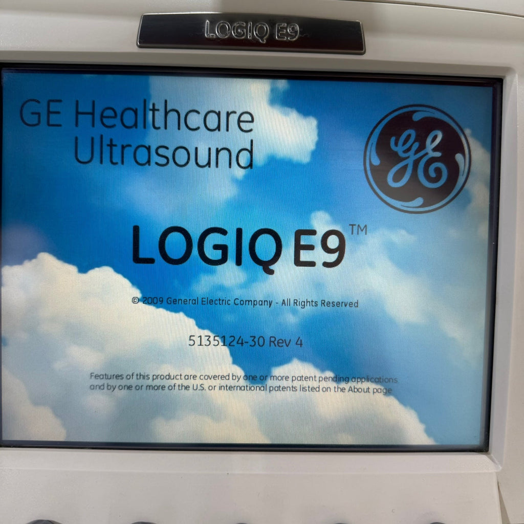 GE Logiq E9 with 3 Probes L8-18i & 9L & M4S