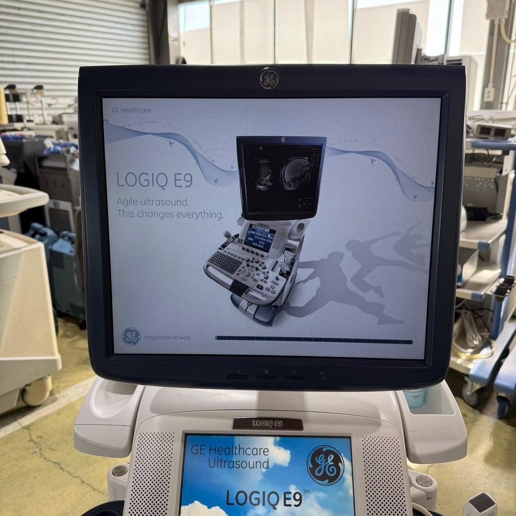 GE Logiq E9 with 3 Probes L8-18i & 9L & M4S