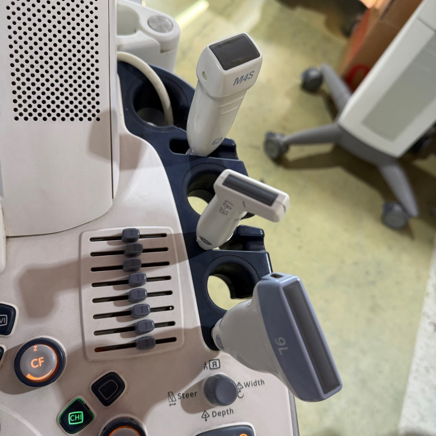 GE Logiq E9 with 3 Probes L8-18i & 9L & M4S
