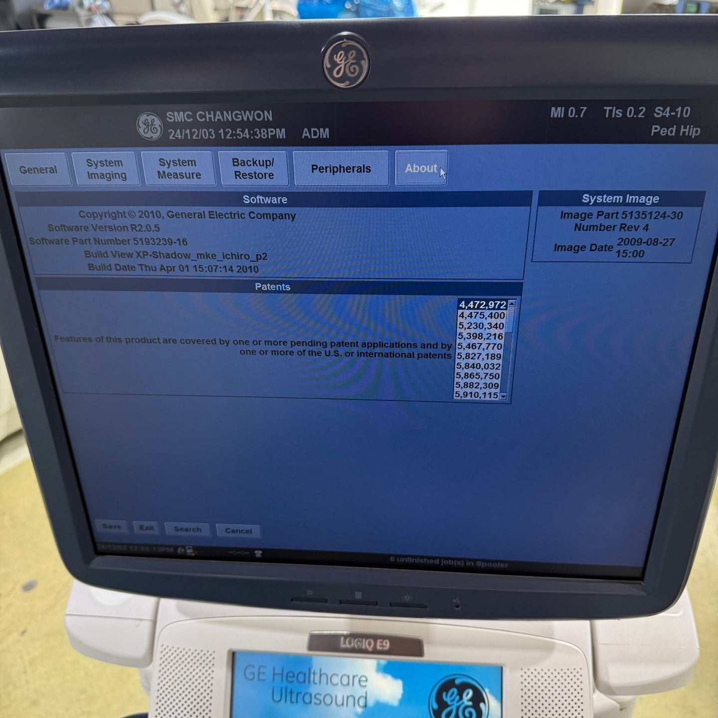 GE Logiq E9 with 3 Probes L8-18i & 9L & M4S