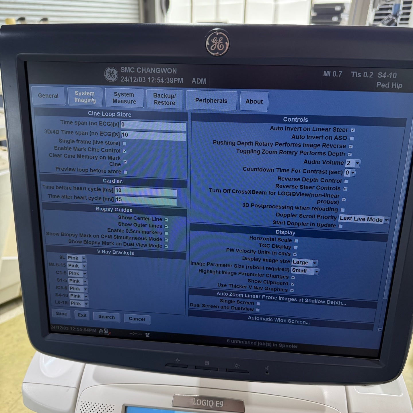 GE Logiq E9 with 3 Probes L8-18i & 9L & M4S
