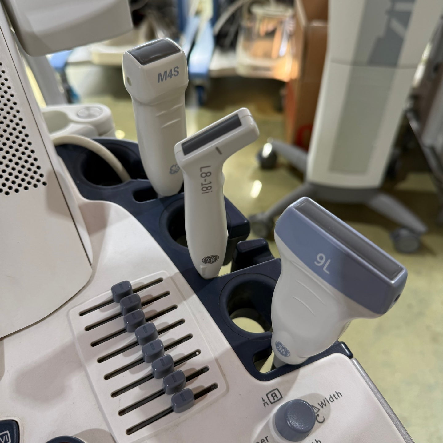 GE Logiq E9 with 3 Probes L8-18i & 9L & M4S
