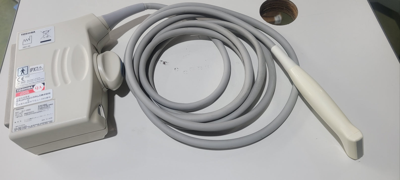 Used Toshiba PLT 1202S Transducer Probe For Ultrasound
