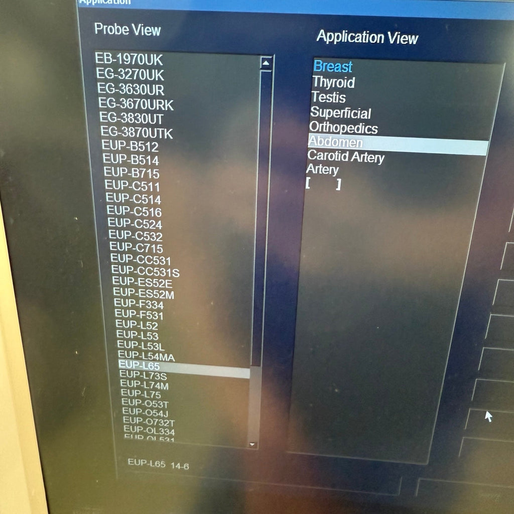 Pre-Owned HITACHI Avius HI VISION Ultrasound System With 2Probes
