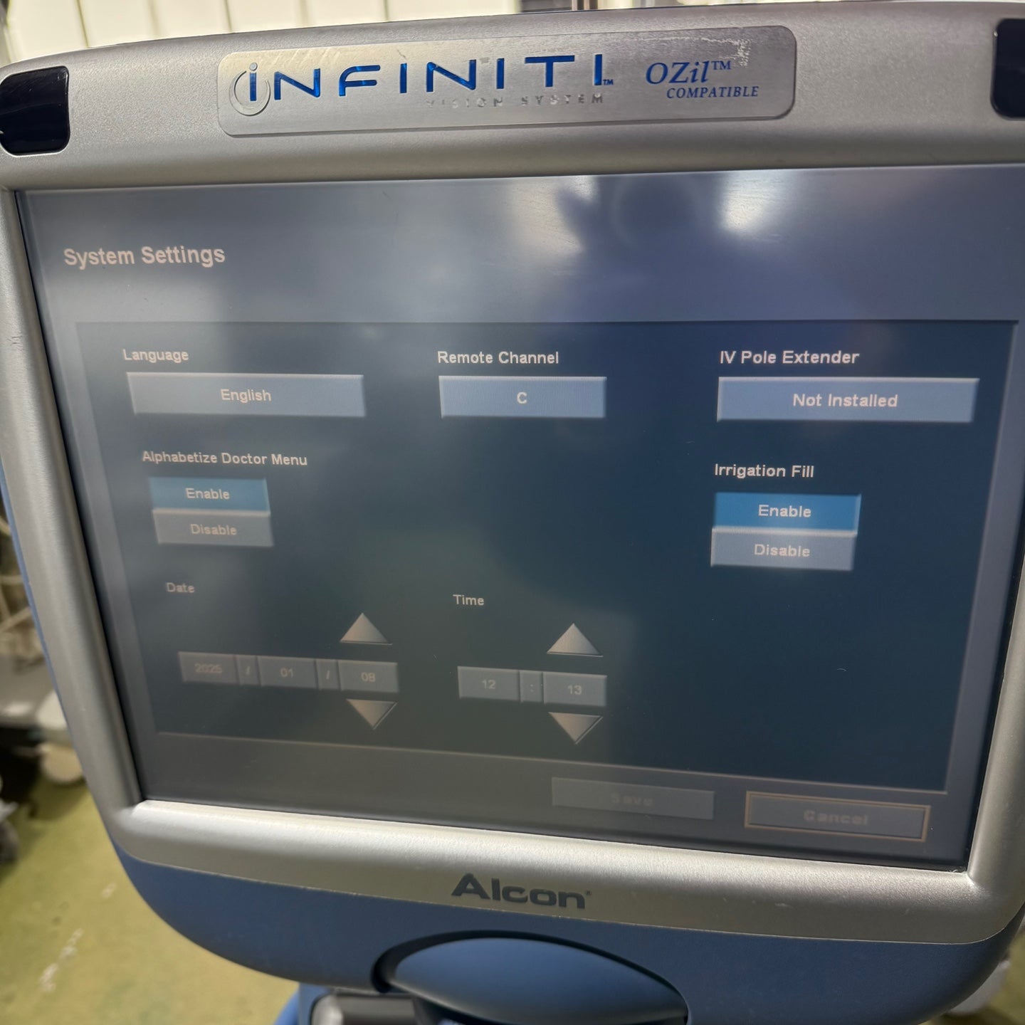 Used Alcon Infiniti Vision Phaco System