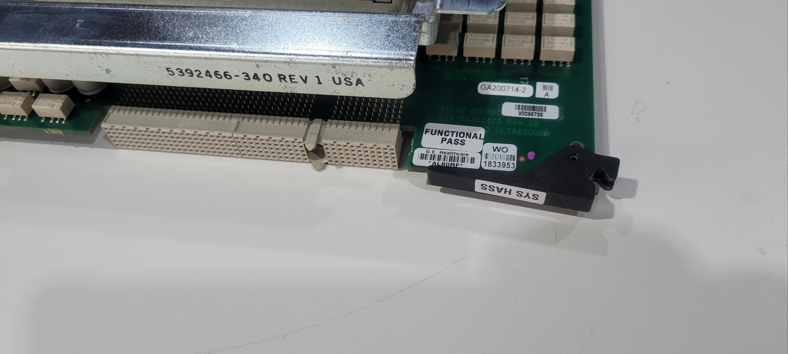 Used GE Logiq E9 Ultrasound GRLY Board P/N 5392466-340 REV1