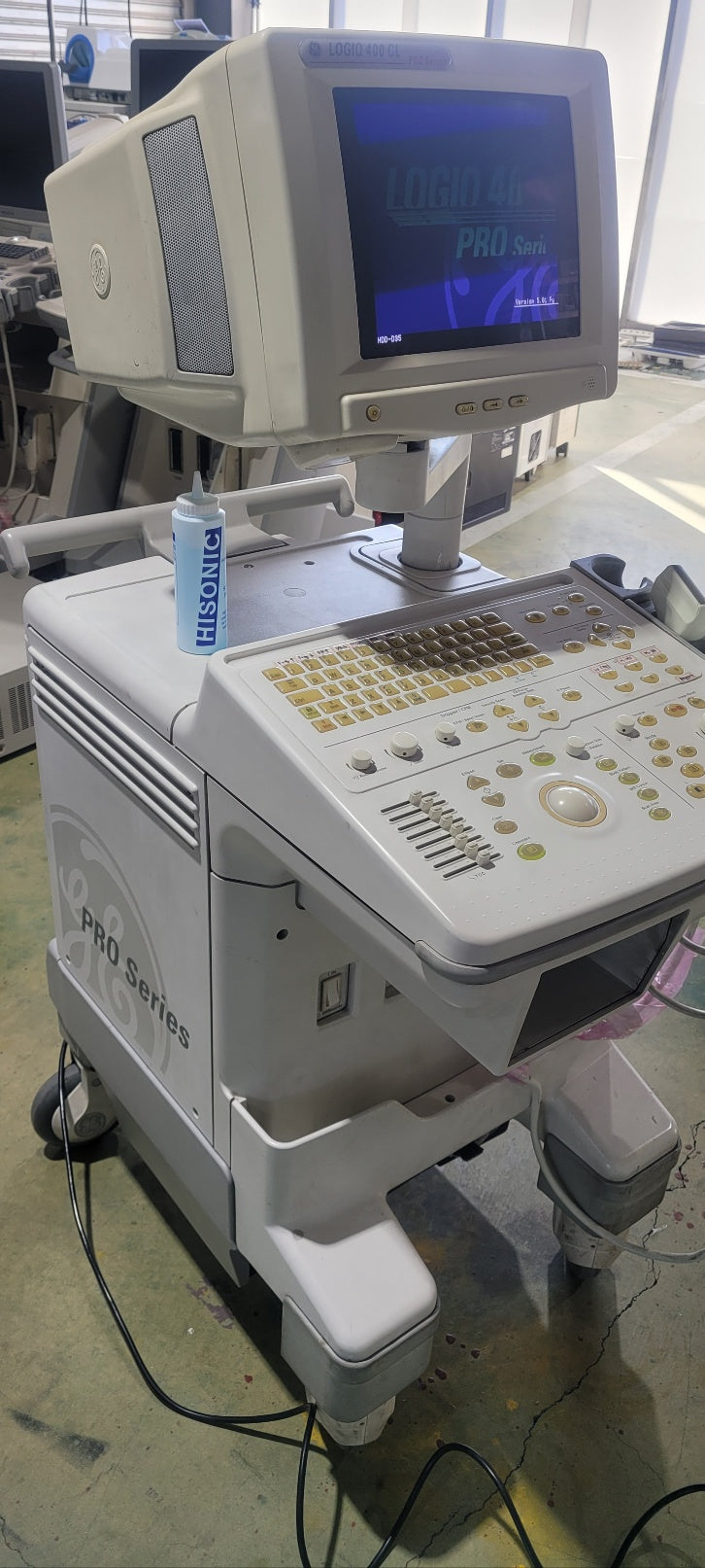 GE Logiq 400 CL Pro Ultrasound With Convex Linear 2Probes
