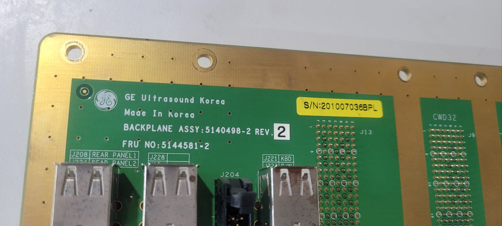 Used GE logiq P5 Backplane Assy Part