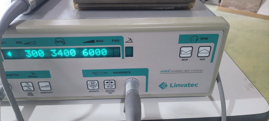 Linvatec Apex Universal Drive Console Shaver System with Foot Pedal