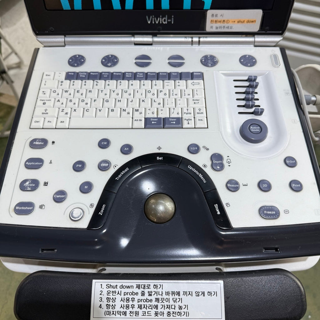 Used GE Vivid i Ultrasound Machine & Convex 4C-RS & Cardiac 3S-RS 2