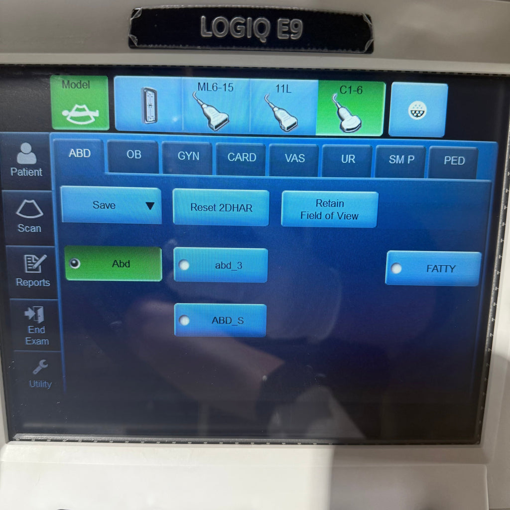 GE Logiq E9 XDclear 2.0 C1-6 Convex & ML6-15 Linear Probes