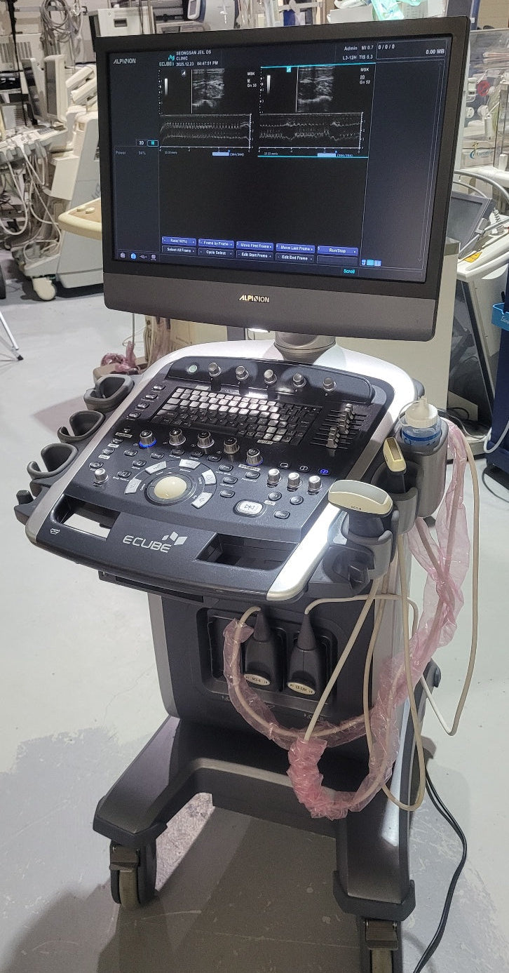 Alpinion E-CUBE 9 With Convex SC1-6 Linear L3-12H Transducer