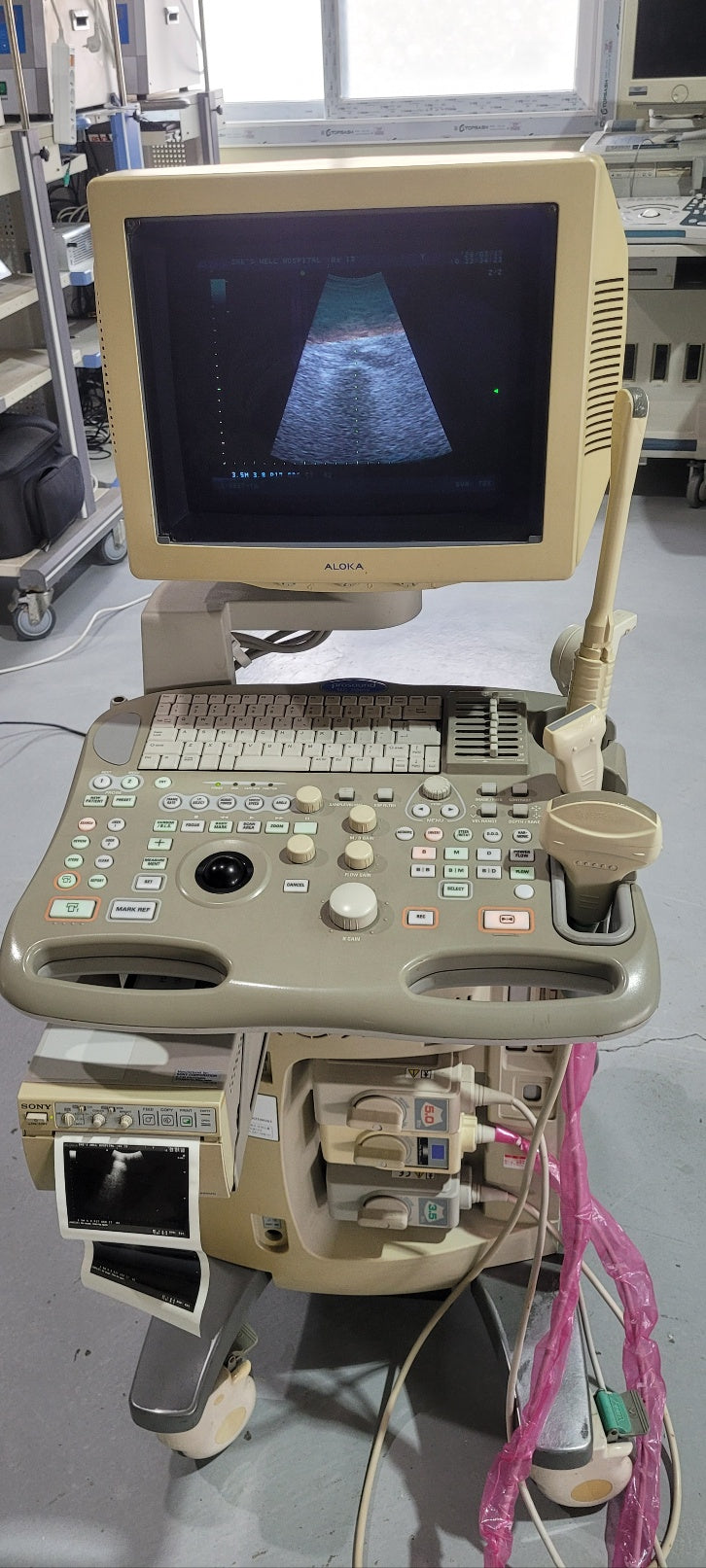 Aloka SSD-3500SV with Convex, Linear & Vaginal Probes