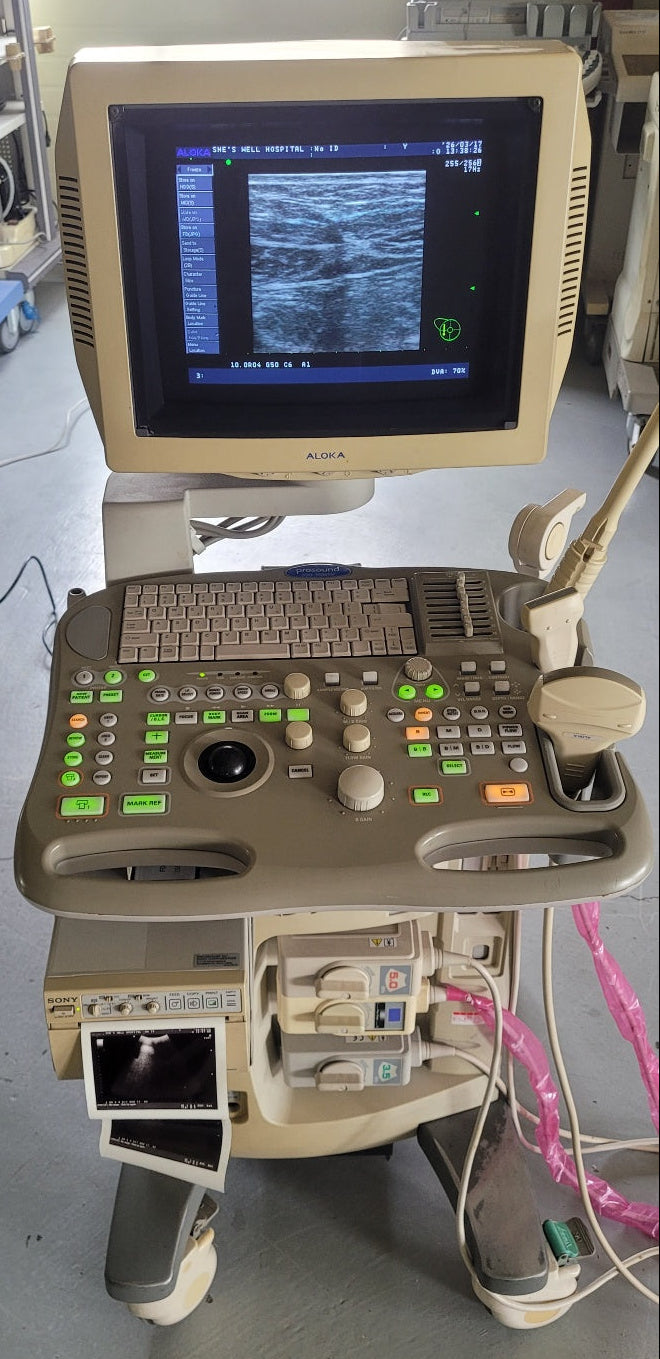 Sale For Aloka SSD 3500SV Convex Linear Vaginal Ultrasound
