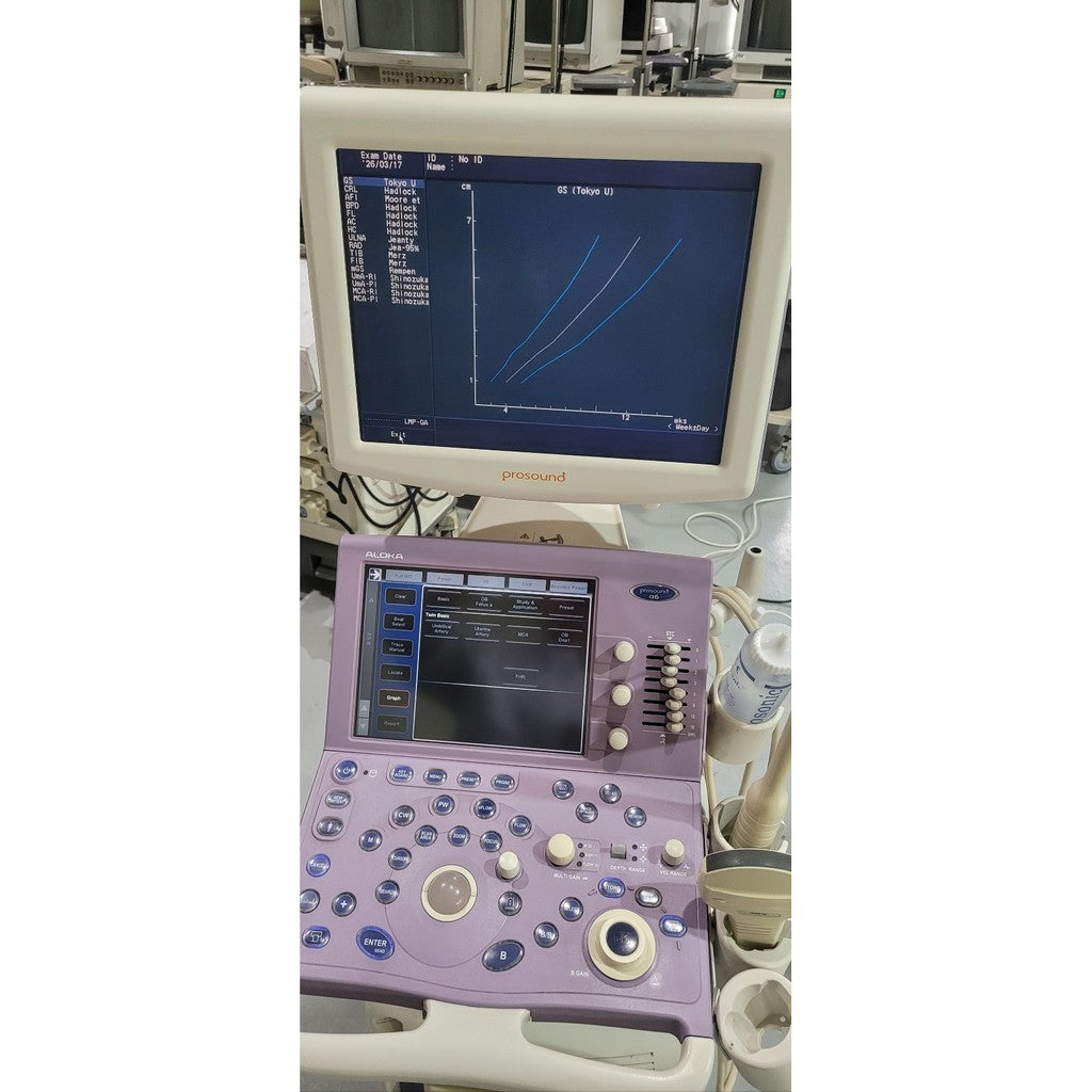 Aloka ProSound Alpha 6 Ultrasound Convex Vaginal 2 Probes